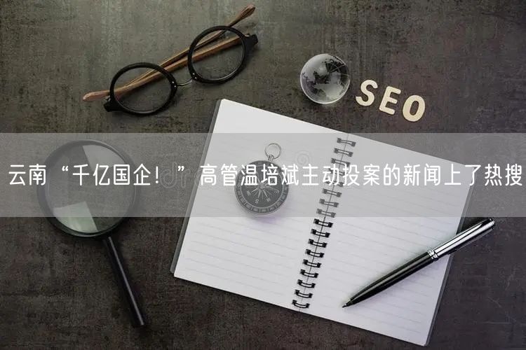 云南“千亿国企！”高管温培斌主动投案的新闻上了热搜